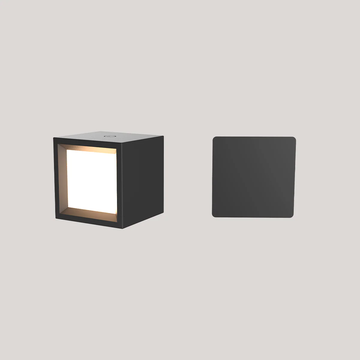 Aplique de pared cuadrado sin cables para interior BOX 8 - Image 10