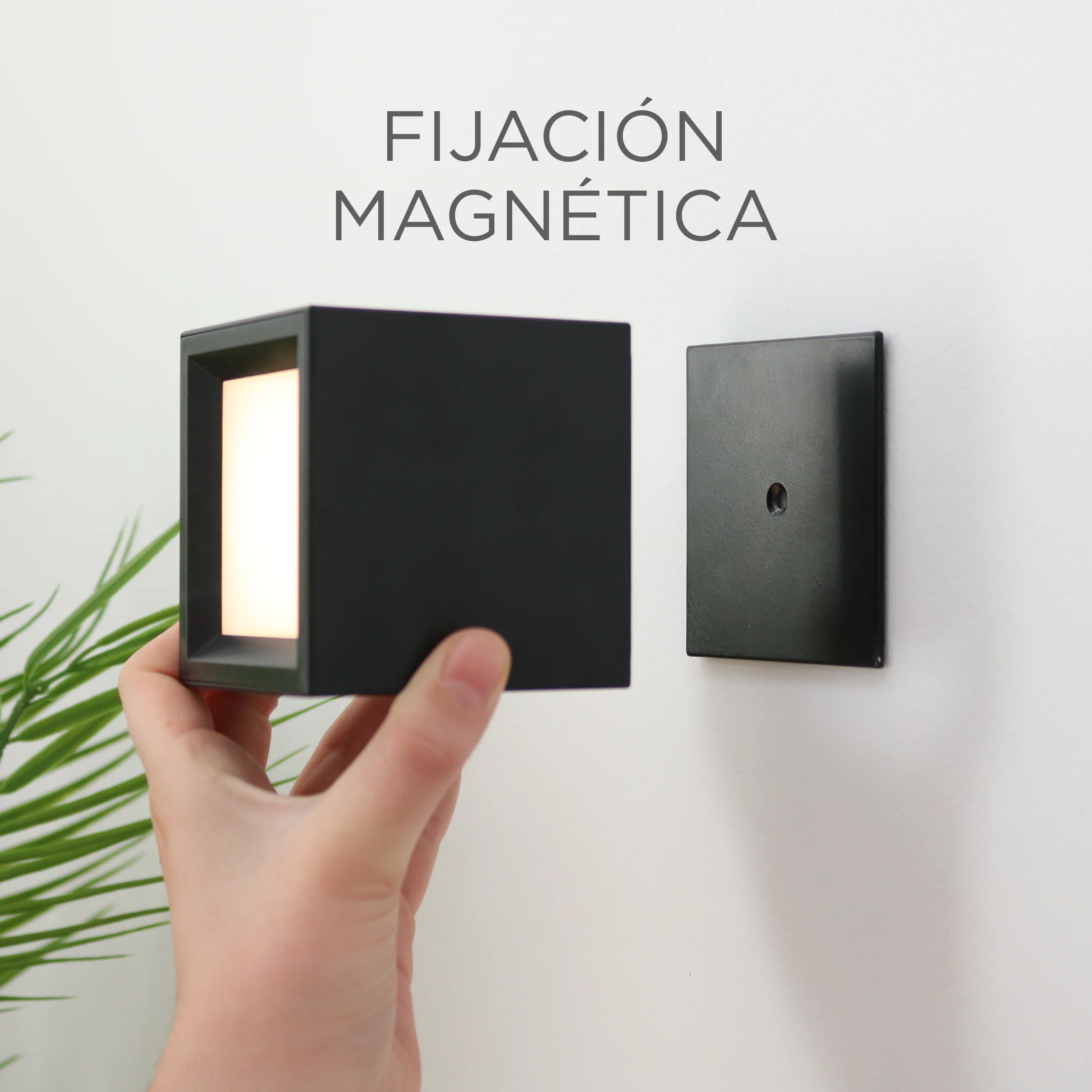 Aplique de pared cuadrado sin cables para interior BOX 8 - Image 7