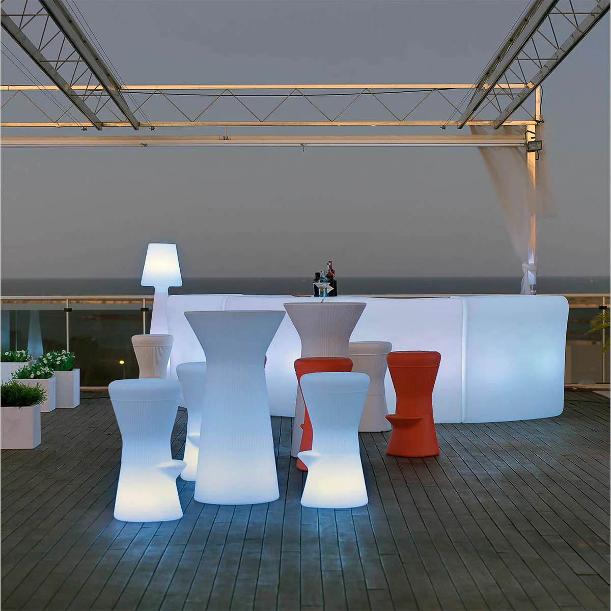 Barra de Bar Curva con Luz Ibiza 120 - Image 10