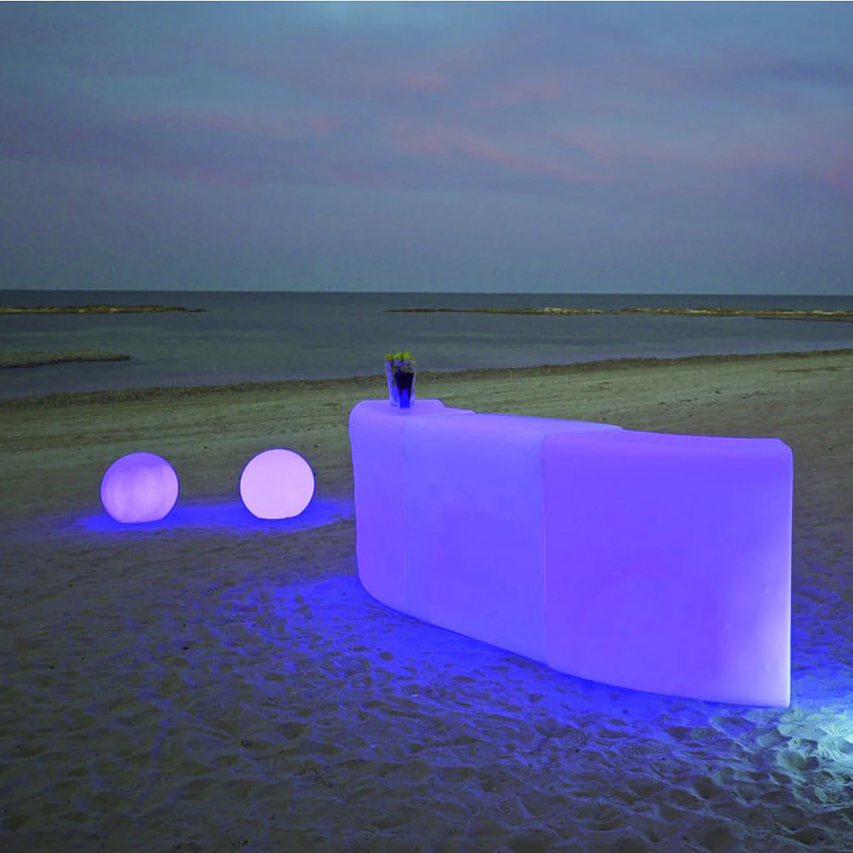 Barra de Bar Curva con Luz Ibiza 120 - Image 3