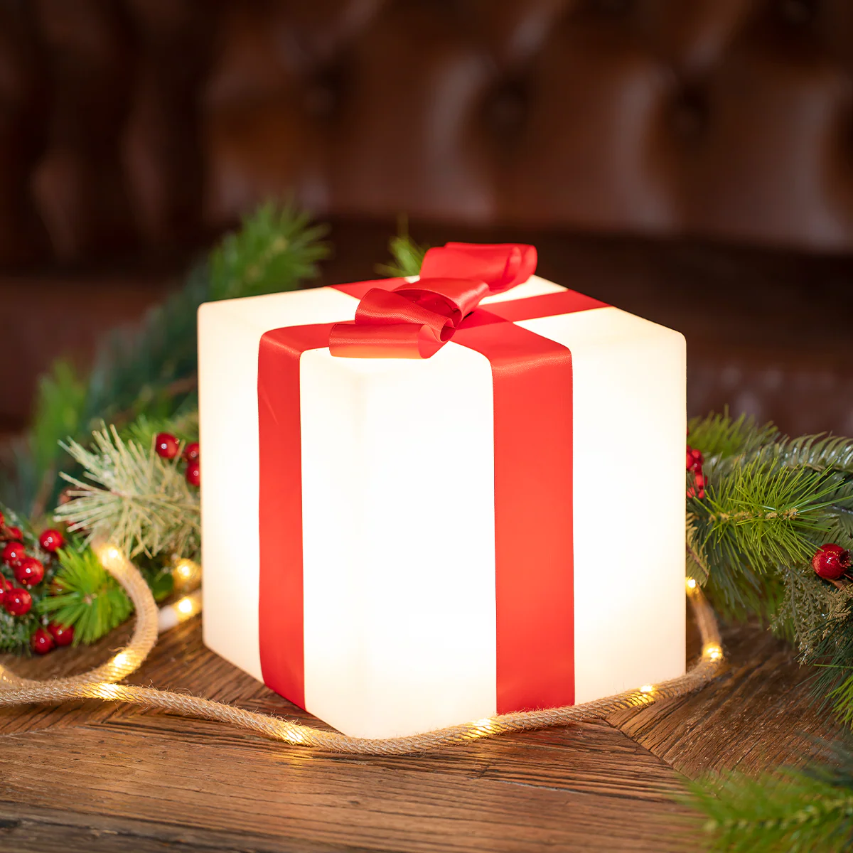 CUBO NAVIDEÑO ILUMINADO GIFTY 20