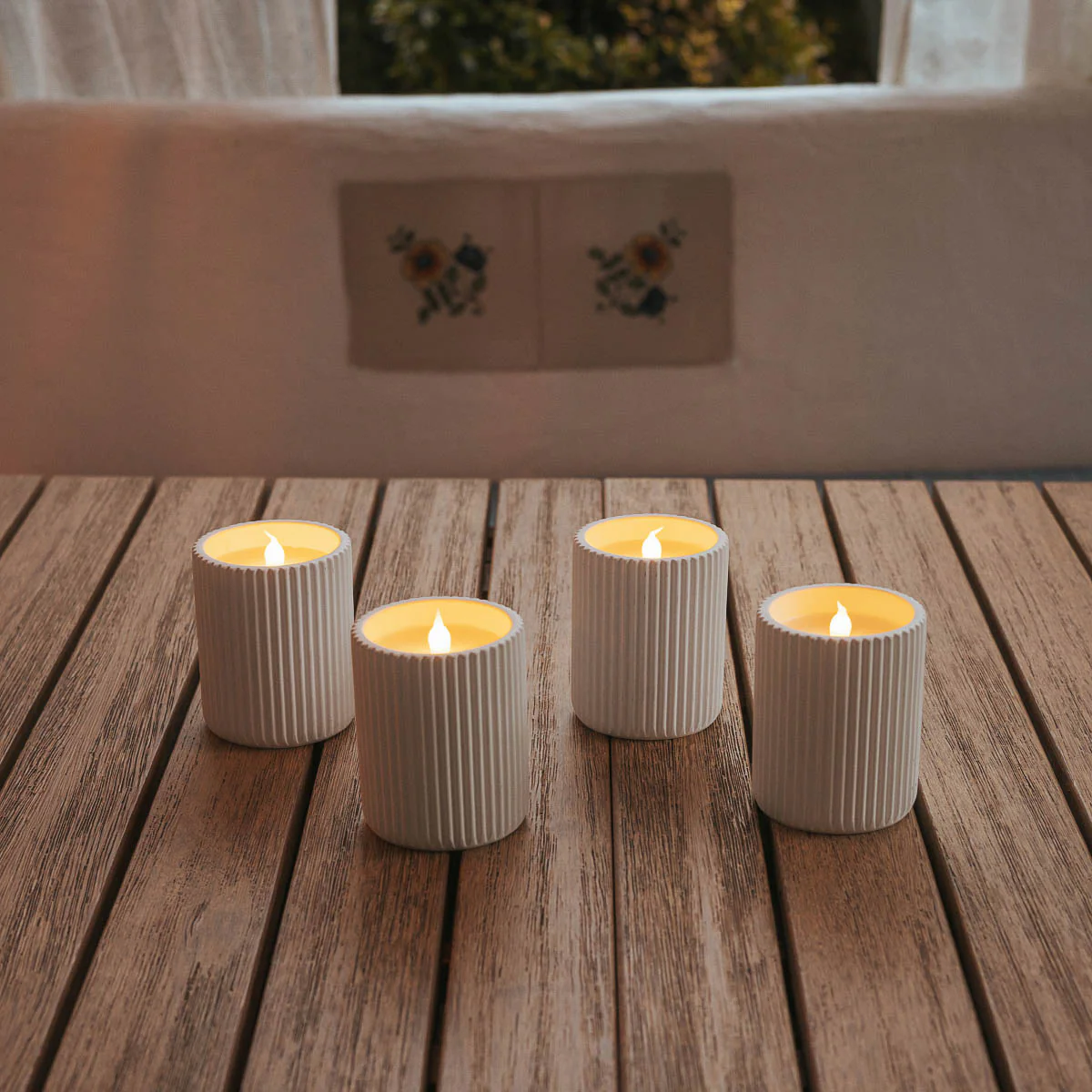 LÁMPARA DE FORMATO VELA DOLO CERAMIC (Pack 2 unidades) - Image 5