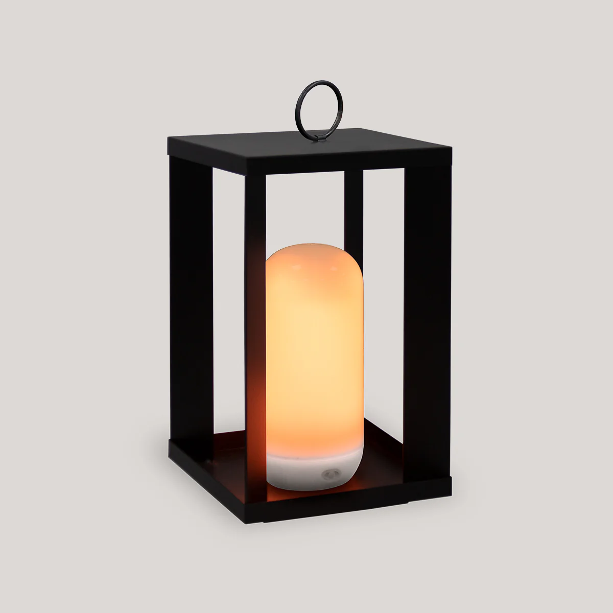 Farol metálico portátil sin cables con efecto llama/fijo SIROCO - Image 2