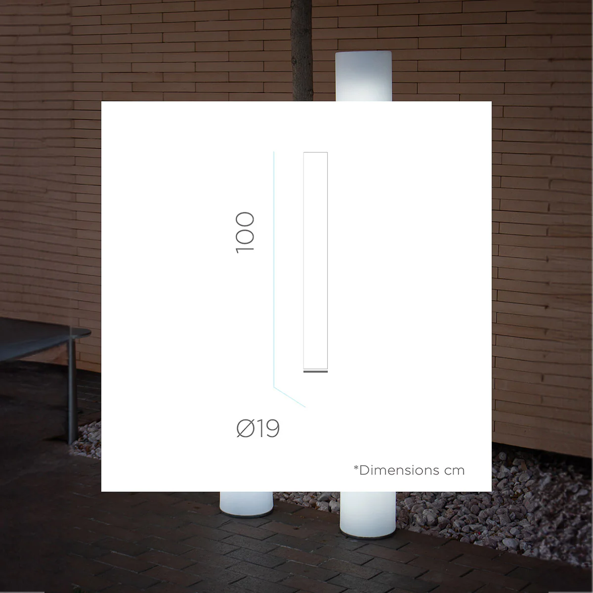 LÁMPARA DE PIE CILÍNDRICA FITY 100 | USO INTERIOR - Image 3