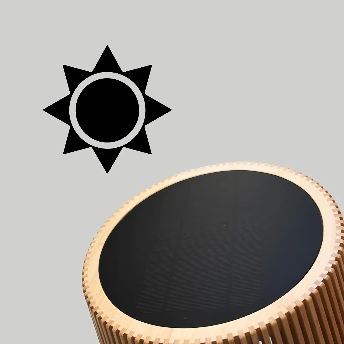 Lámpara de pie sin cables con carga solar OKINAWA - Image 7