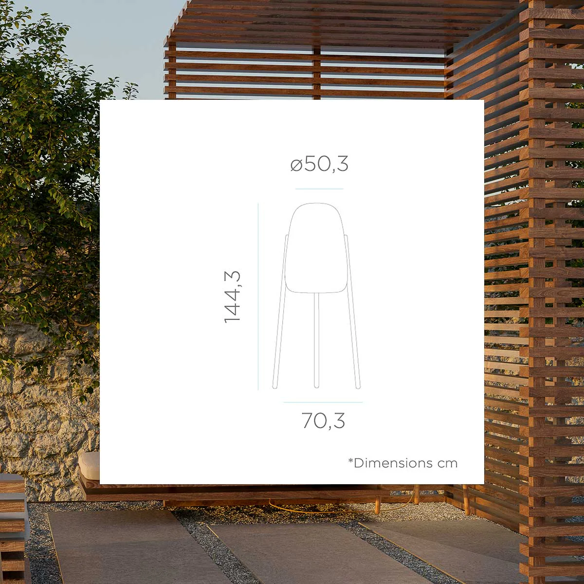 LÁMPARA DE PIE DE DISEÑO CON PATAS DE MADERA ROCKET 145 - Image 7