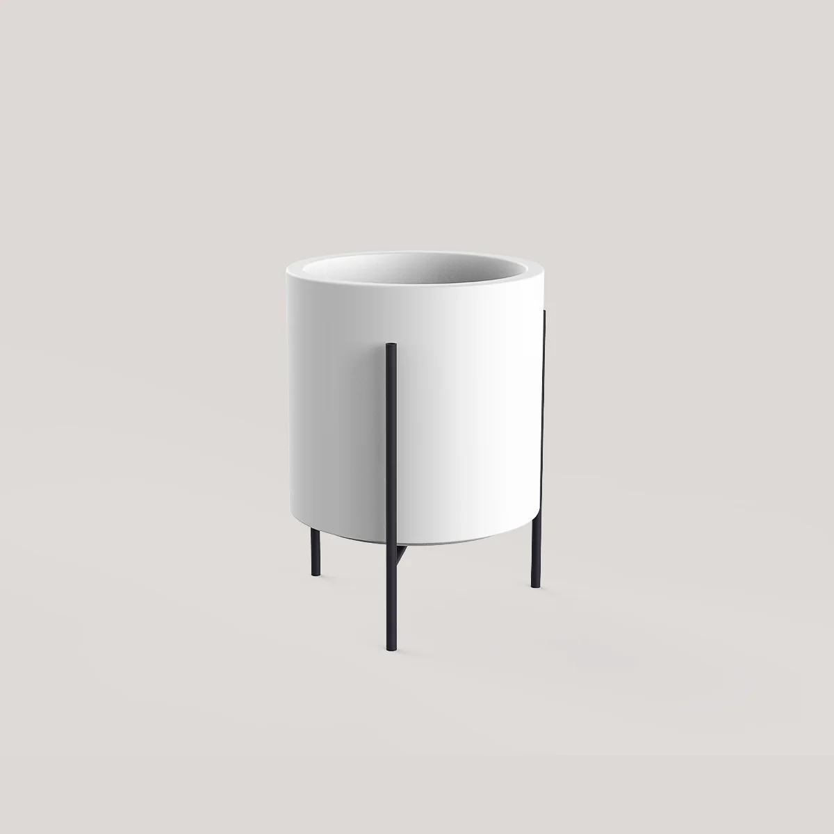 MACETERO DE PIE: SOPORTE LIFT + HORTENSIA 30 BLANCO - Image 3